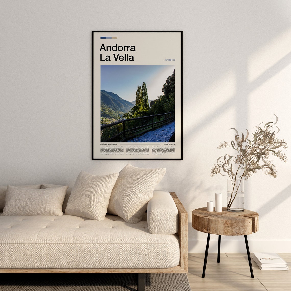Andorra La Vella Pyrenees Mountain Valley Photography Poster - Image 3