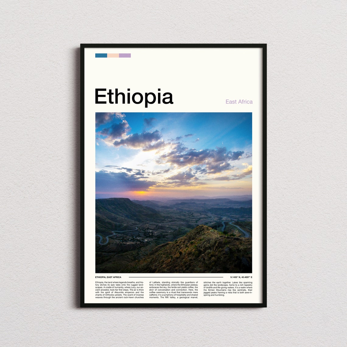 Ethiopia Print Ethiopia Poster Ethiopia Wall Art Ethiopia Art Print Ethiopia Photo Travel Poster Traveler Christmas Gift