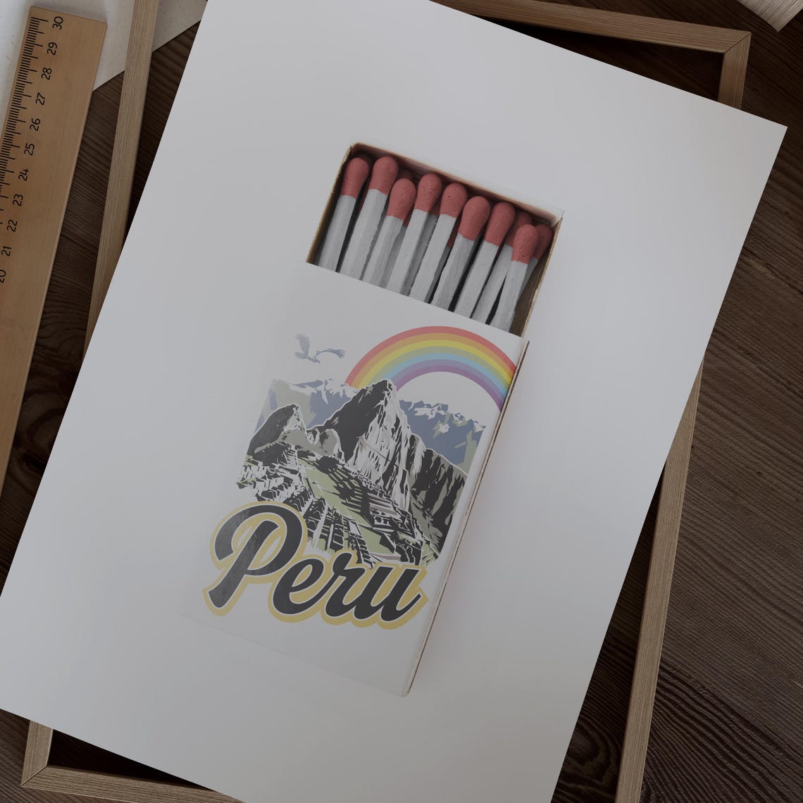 Peru Matchbox Print Peru Print Peru Poster Peru Wall Art Peru Art Print Peru Gifts - Image 2