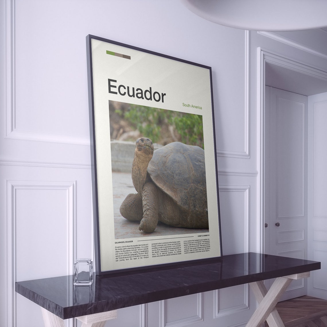 Galapagos Ecuador Giant Tortoise Wildlife Travel Photo Poster - Image 2