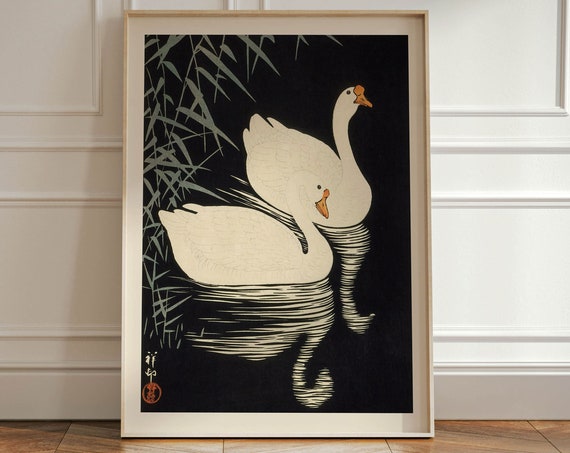 Japanese Wall Art Print Megata Morikaga Beige Japandi Dcor Mountain Wall Art Landscape Wall Art Poster Print Oriental Wall Hanging