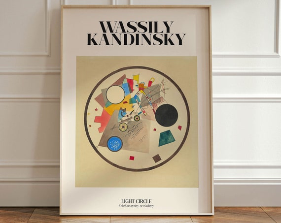 Wassily Kandinsky Exhibition Wall Art Print Minimalist Vintage Poster Cultural Wall Art Iconic Gallery Wall Home Decor Classic Art Gift