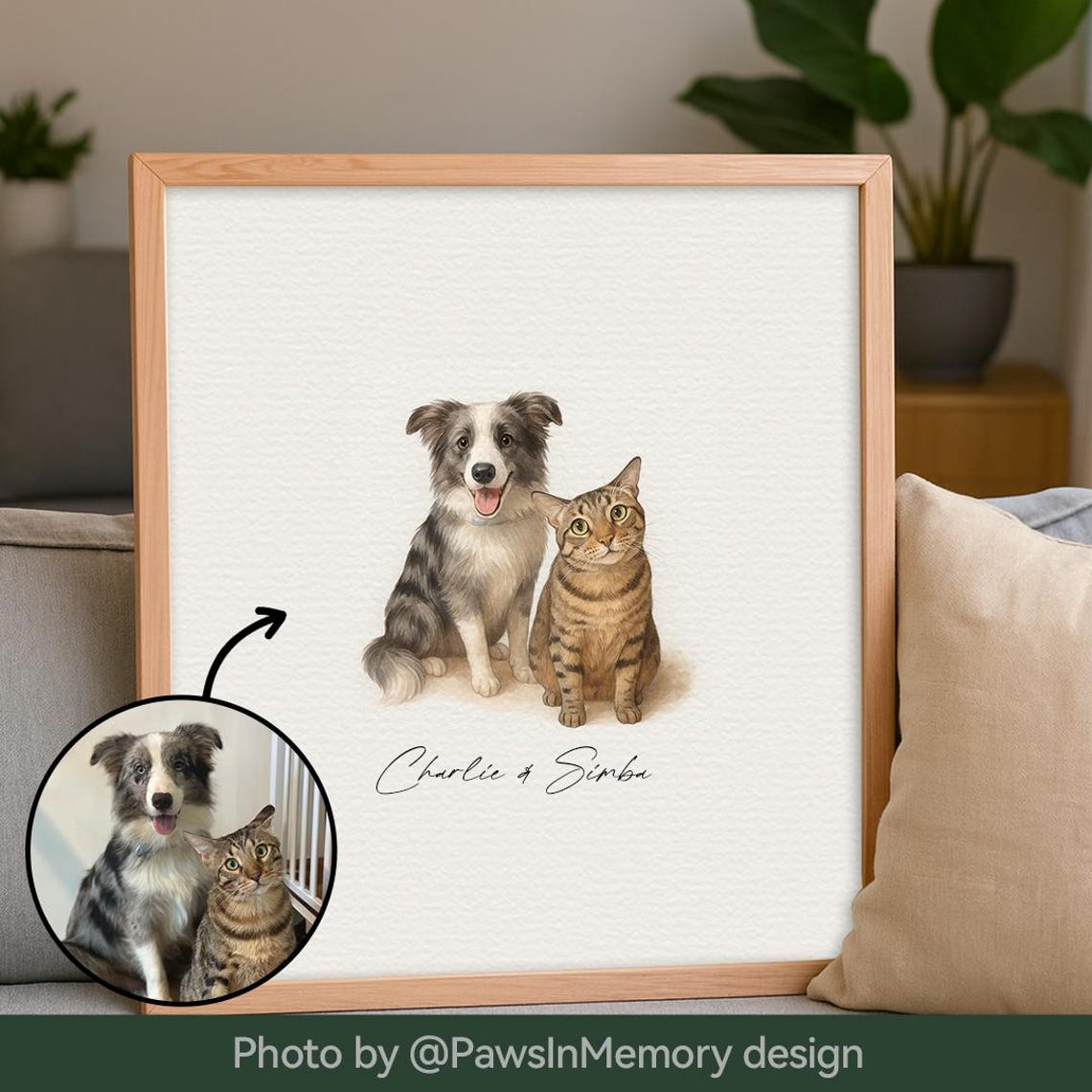 Rocky the Golden Retriever Watercolor Custom Pet Portrait Dog Wall Art - Image 3