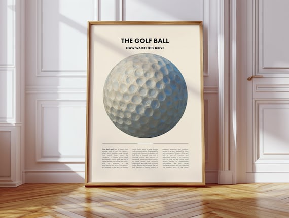 The Golf Ball Now Watch This Drive Vintage Style Sports Poster
