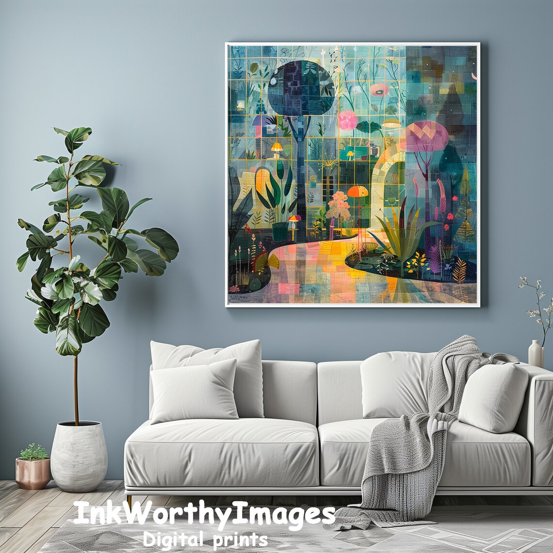 Enchanted Moonlit Garden - Fantasy Night Scene - Image 4