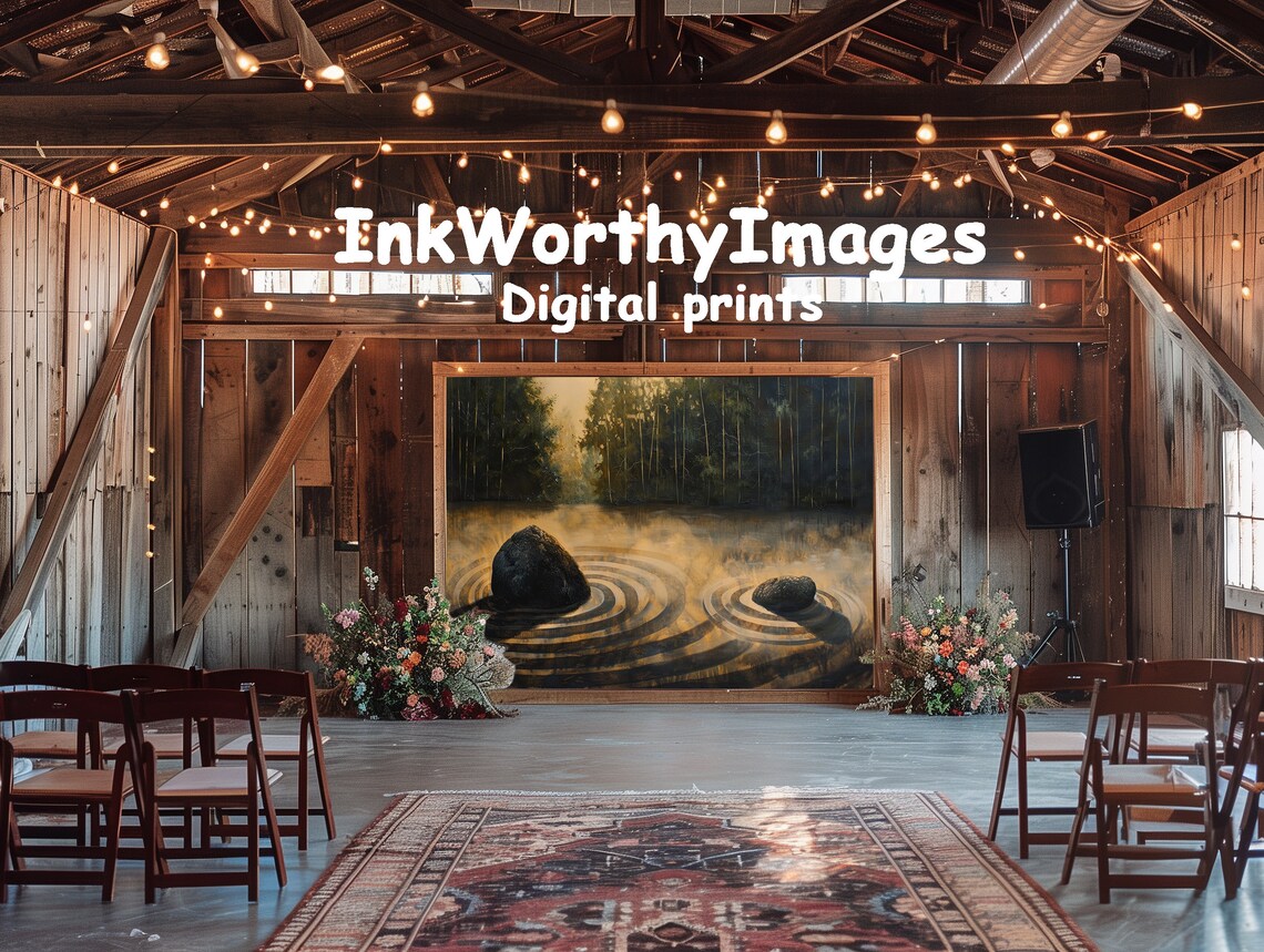 Ripples Of Serenity Zen Garden Landscape Art - Image 6