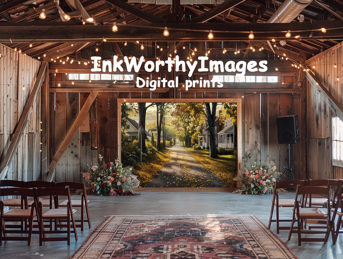 Autumn Suburban Street, Cozy Residential Scene - Image 6