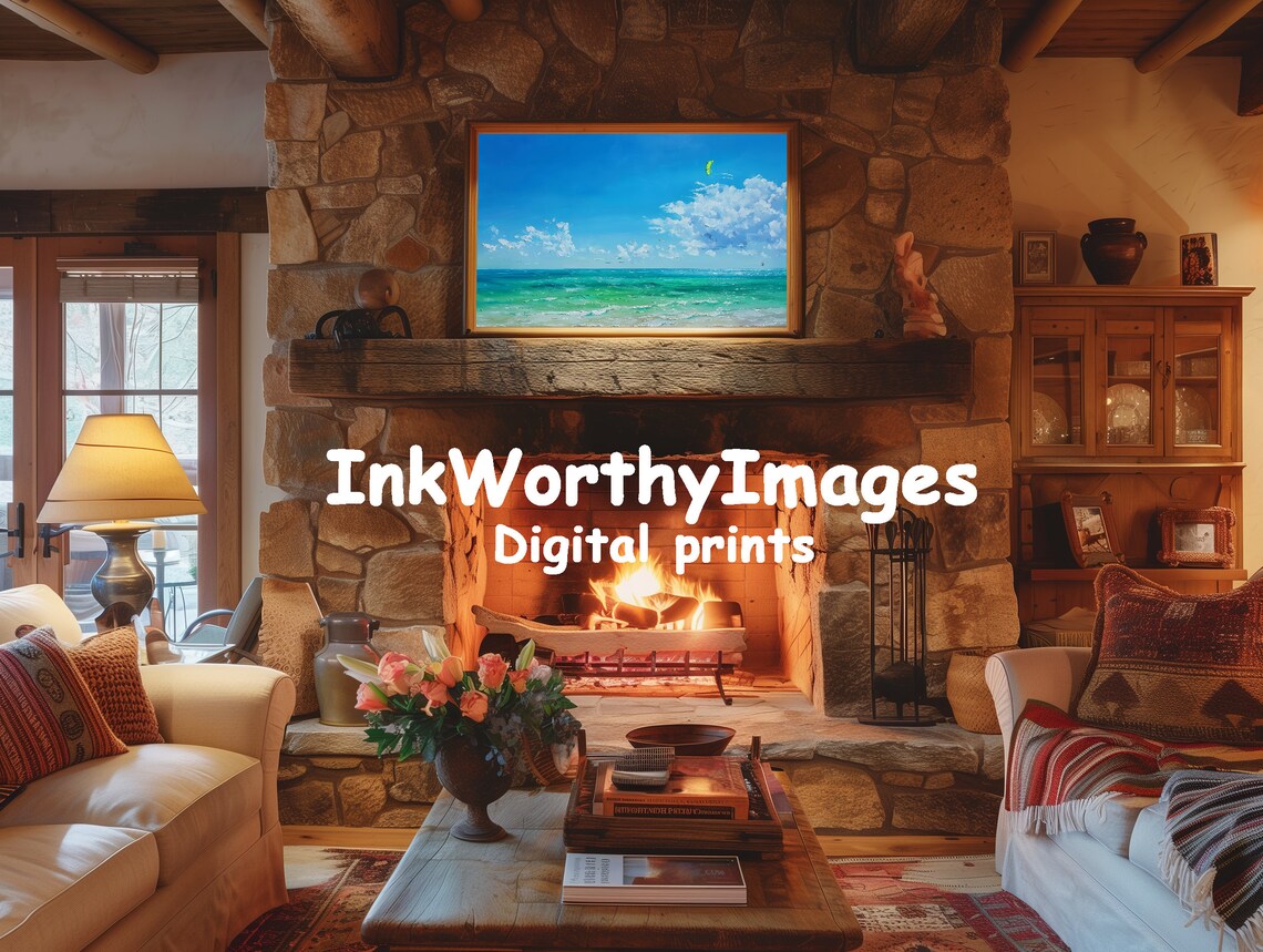 Tropical Beach Bliss Ocean Seascape Wall Art - Image 3