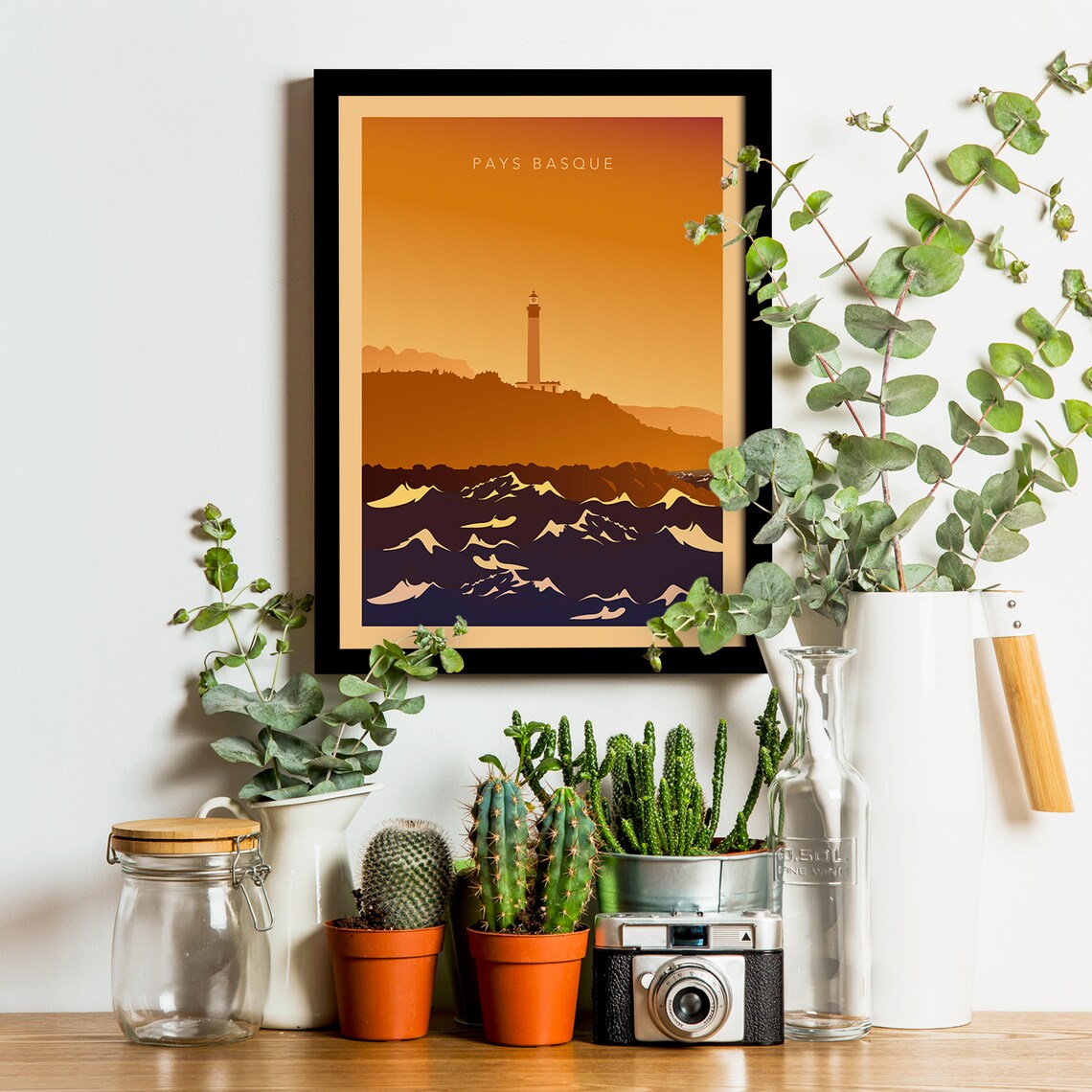 Pays Basque Biarritz Vintage Travel Poster Art Print - Image 3