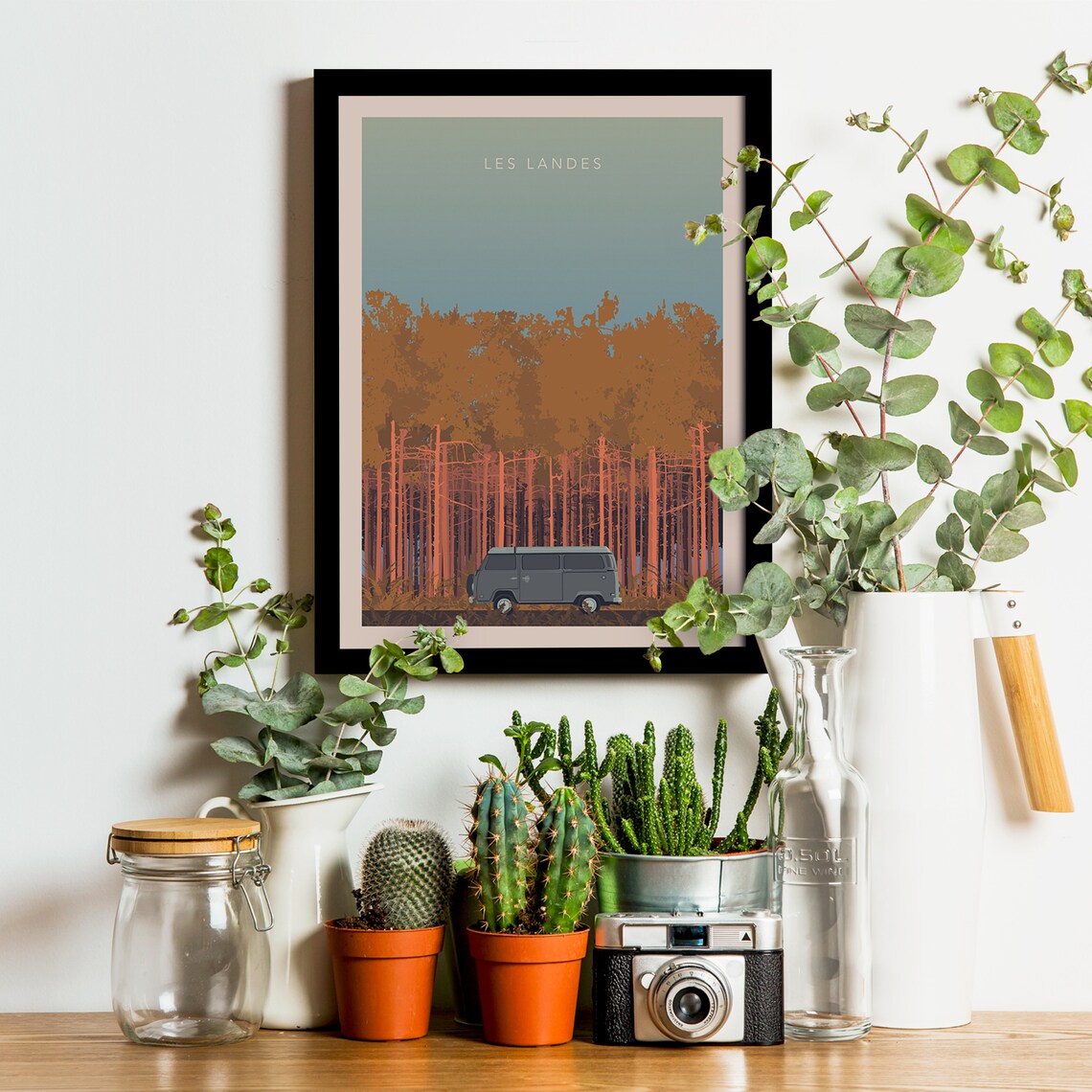 Les Landes Vintage Travel Poster, South West Coast - Image 3