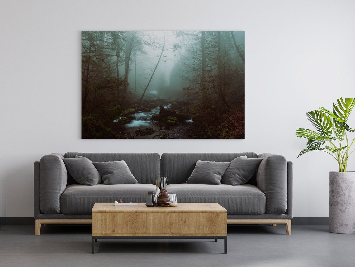 Foggy Forest Print Wall Art Foggy Trees Print Misty Forest Print Print Foggy Forest Wall Art Misty Forest Wall Art Print - Image 2