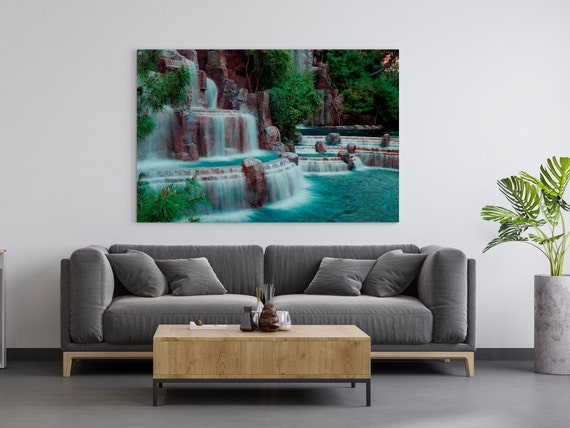 Waterfall Print Wall Art Print Waterfall Wall Art Waterfall Wall Art Waterfall Spa Print Spa Poster Spa