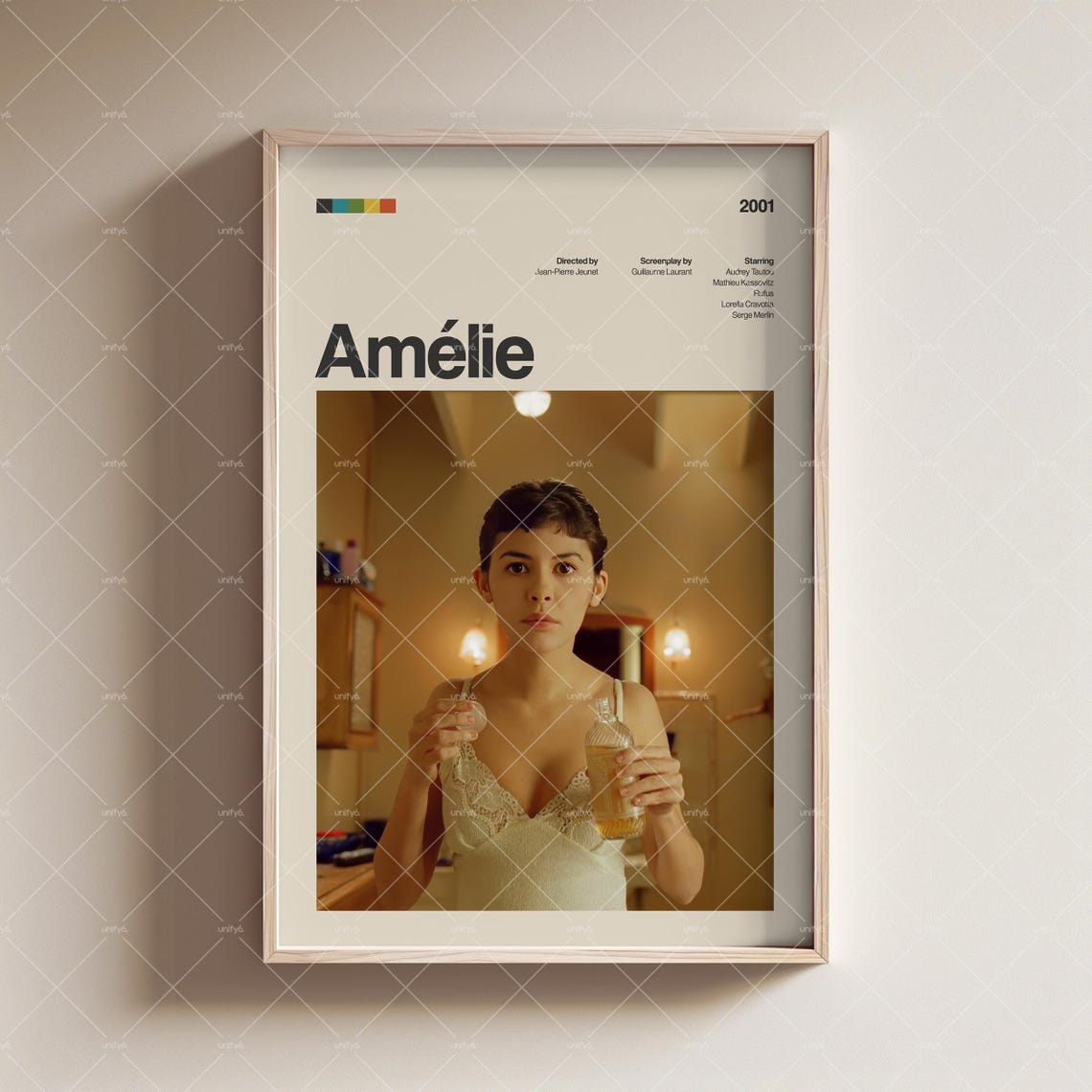 Amelie Vintage Retro Poster Amelie Movie Print Amelie Wall Art Retro Vintage Movie Poster Retro Movie Poster Amelie Movie Poster