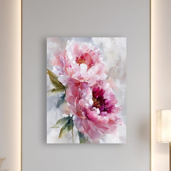 Blooming Rose Elegance Floral Art Print