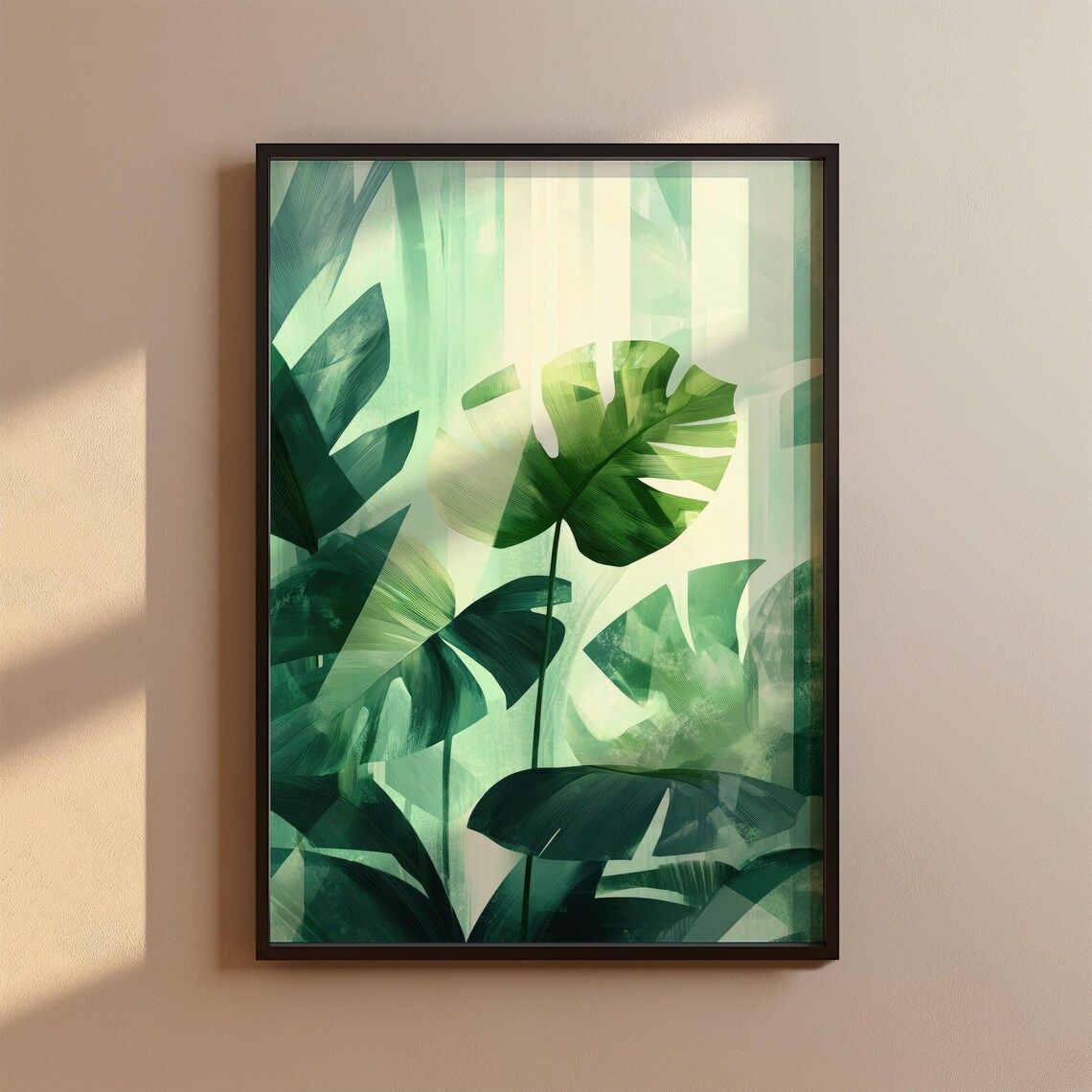 Botanical Monstera Tropical Wall Art Print