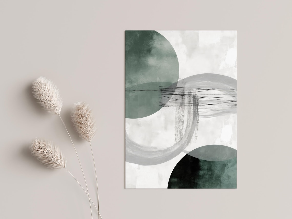Modern Minimalist Scandi Geometric Art Print