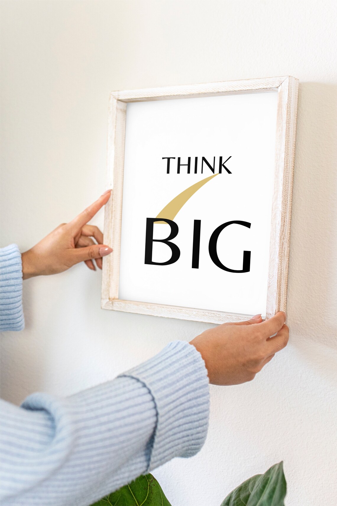 Think Big Motivational Wall Art, Positive Affirmations - Image 2