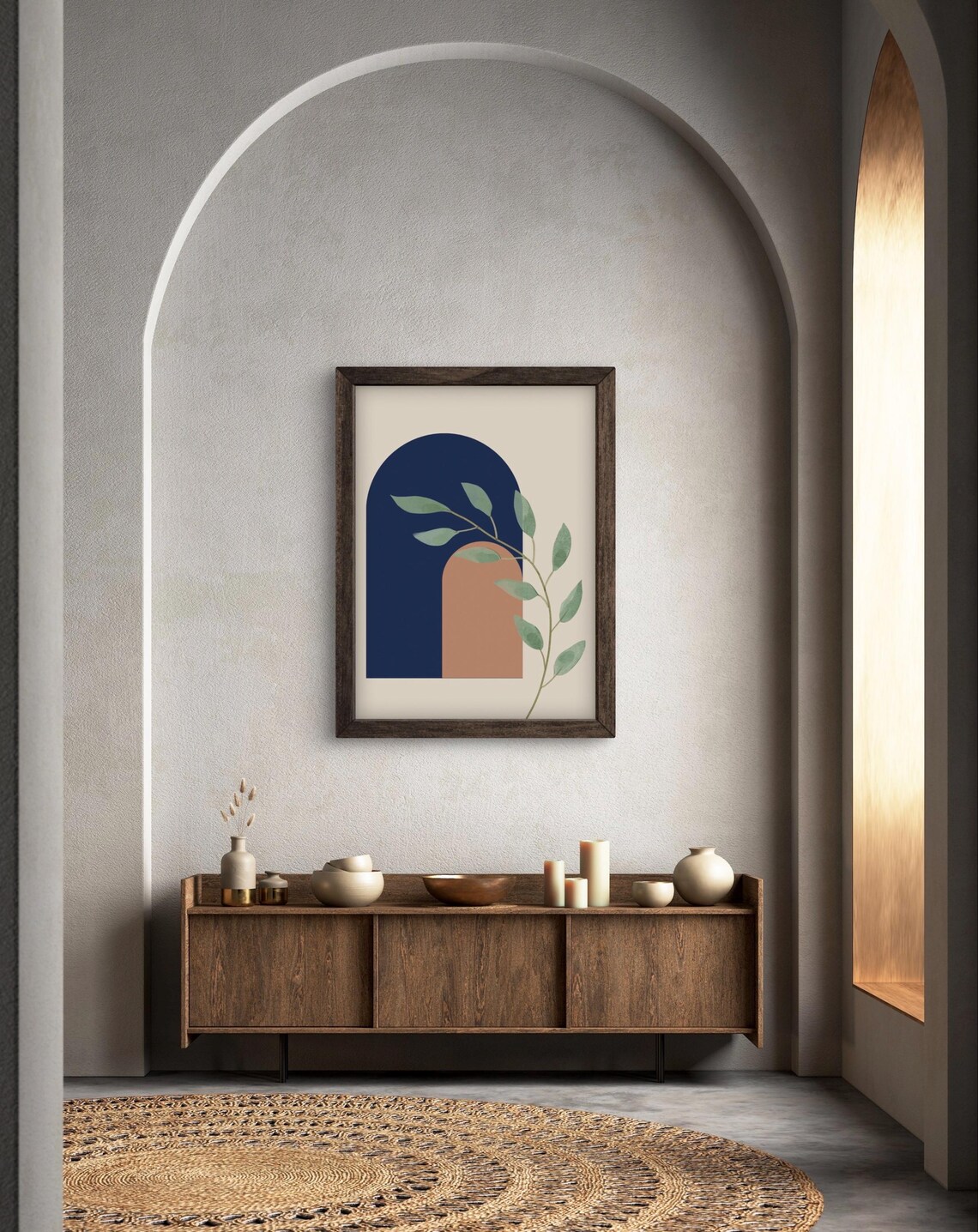Mid Century Modern Boho Botanical Art Print - Image 2