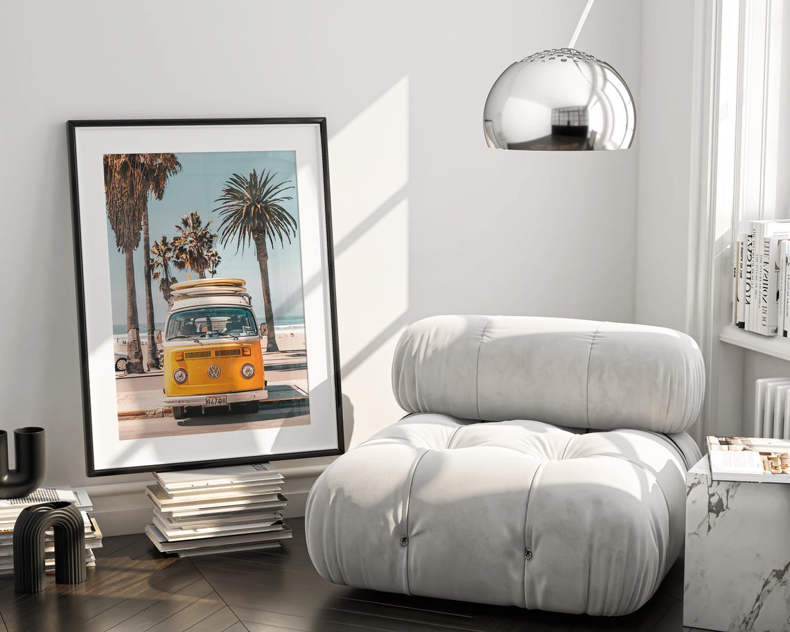 Surf Van Painting Surf Van Portrait Surfers Van Home Decor Beach Abstract Art Beach Wall Poster Surf Van Print Surfer Boho Art - Image 5