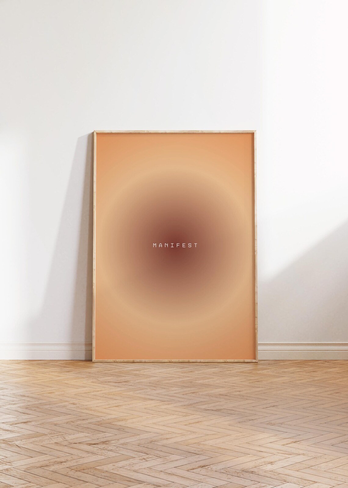Aura Retro Gradient Poster, Daily Affirmations Art Print
