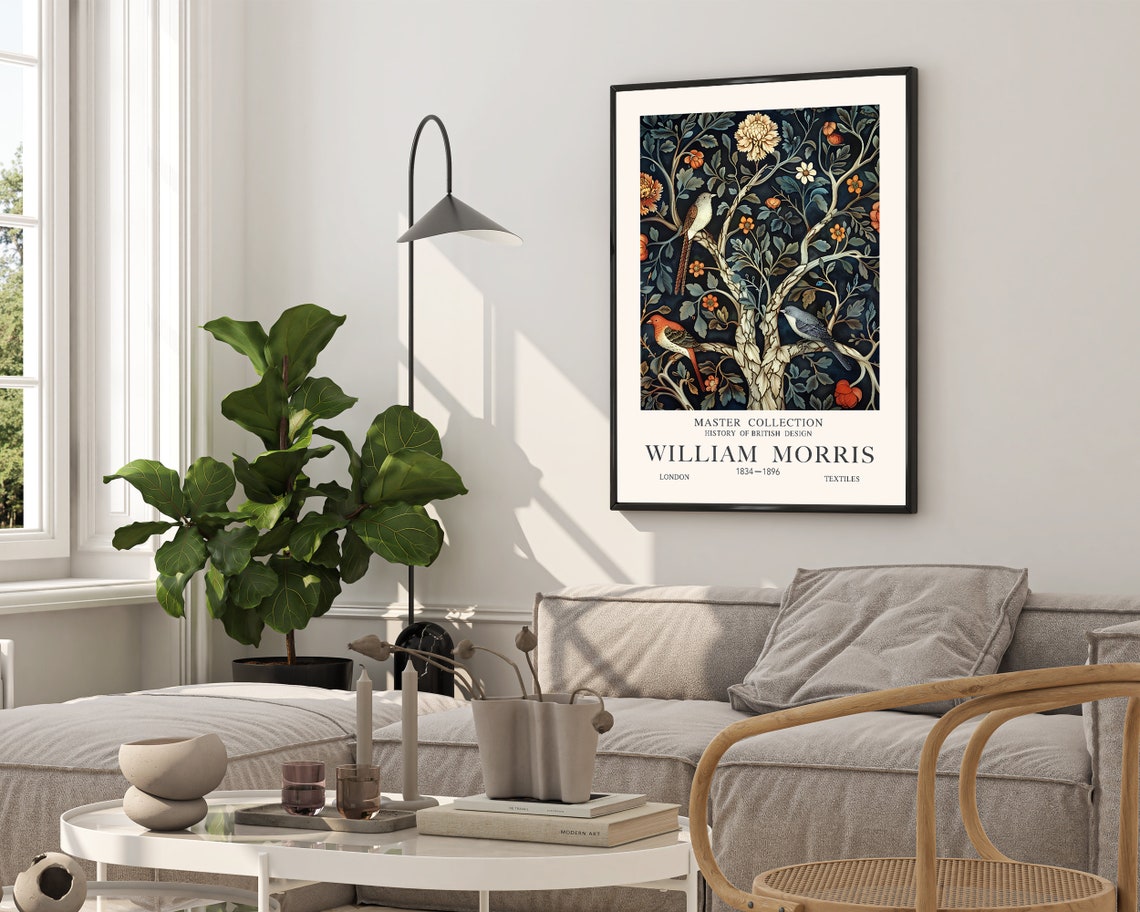 William Morris Birds Tree of Life Master Collection Poster Textiles