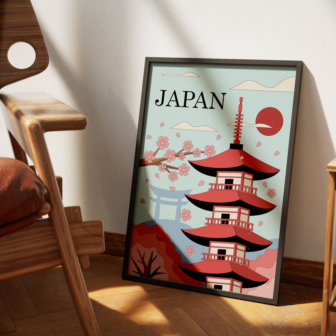 Japan Travel Posterjapan Wall Artjapan Poster Printsakuraminkatravel Posterwall Art Decordigital Art Downloadwall Art - Image 3