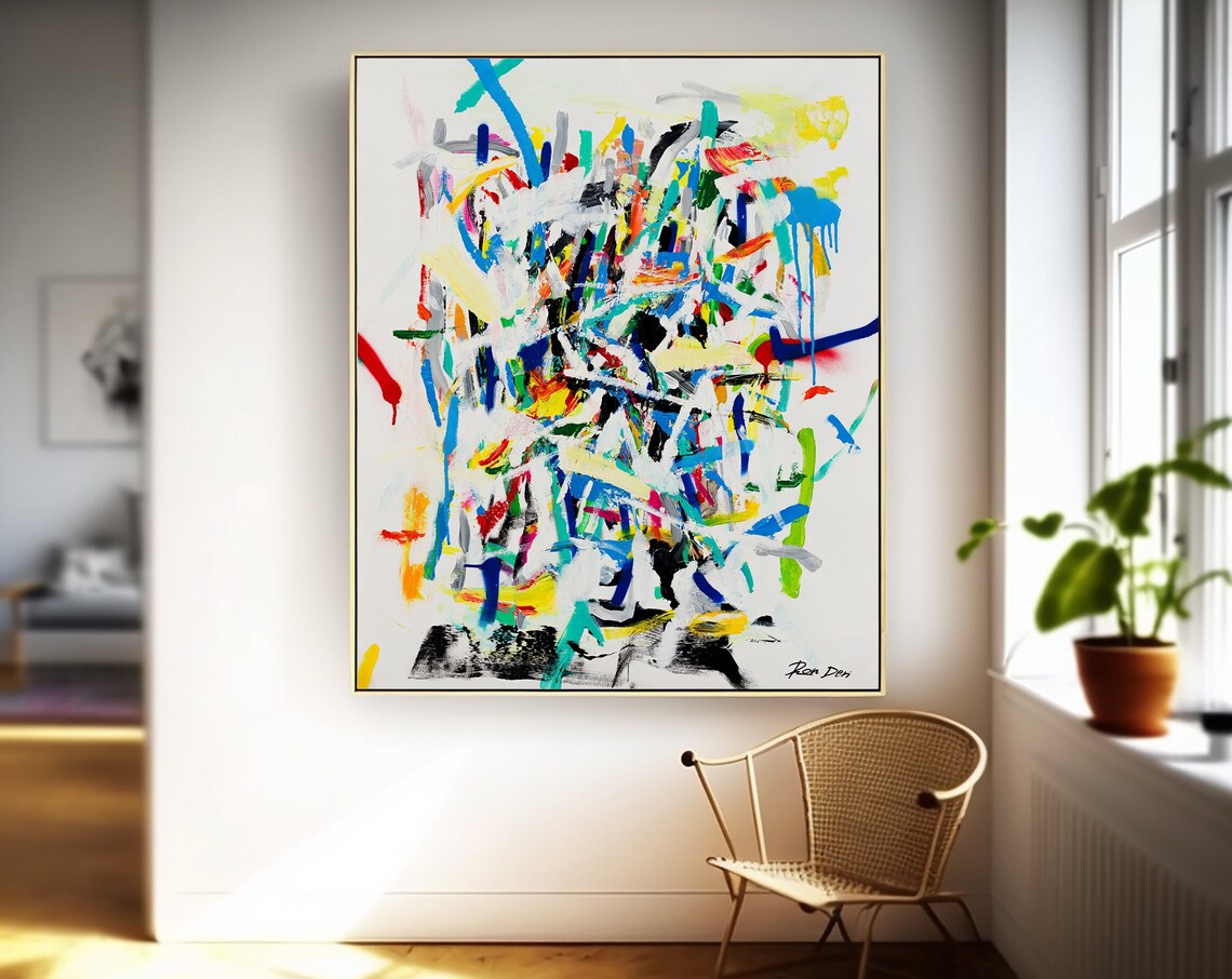 Abstract Graffiti Contemporary Wall Art Print