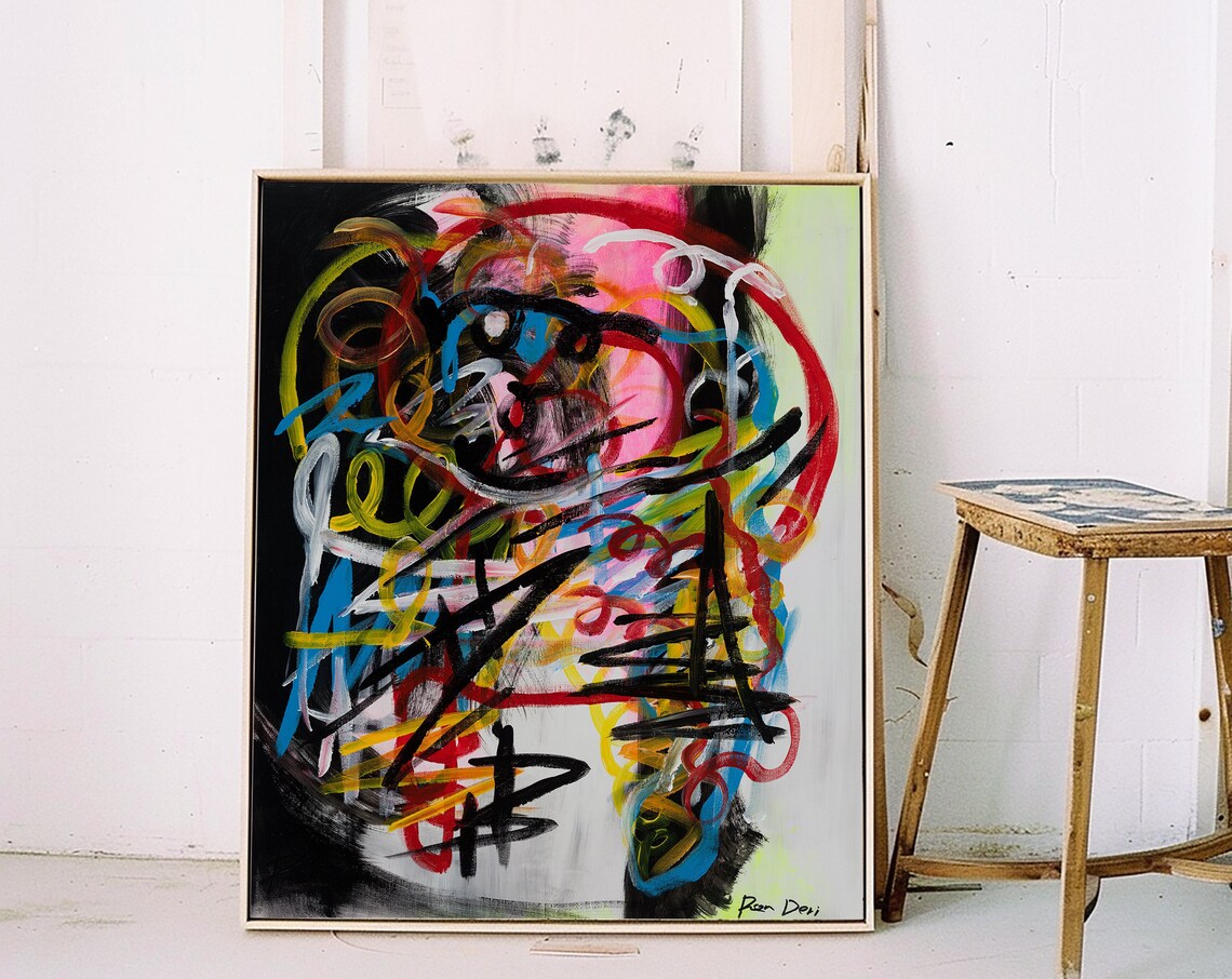 Hues of Strength Contemporary Abstract Art Print