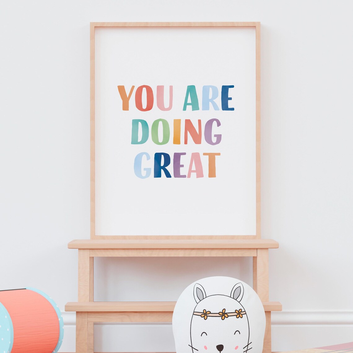 You Are Doing Great Rainbow Motivational Poster - Image 4