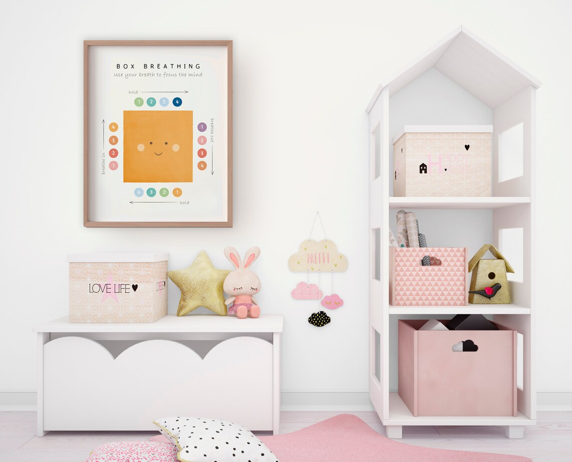 Box Breathing Poster, Calming Corner Growth Mindset - Image 2