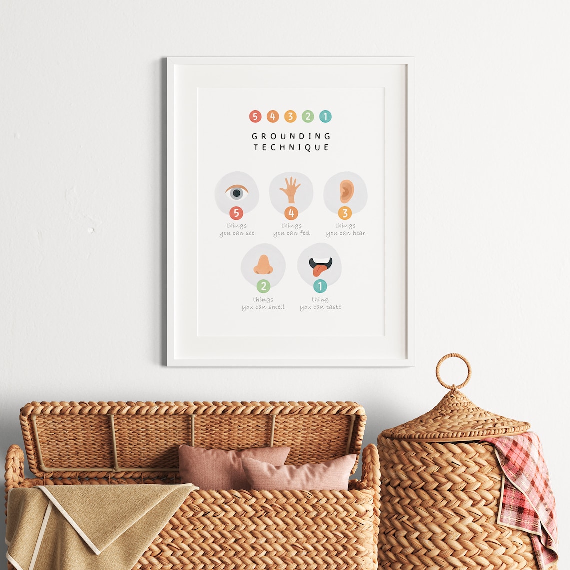 Grounding Technique Classroom Decor, Growth Mindset Art Print - Image 3