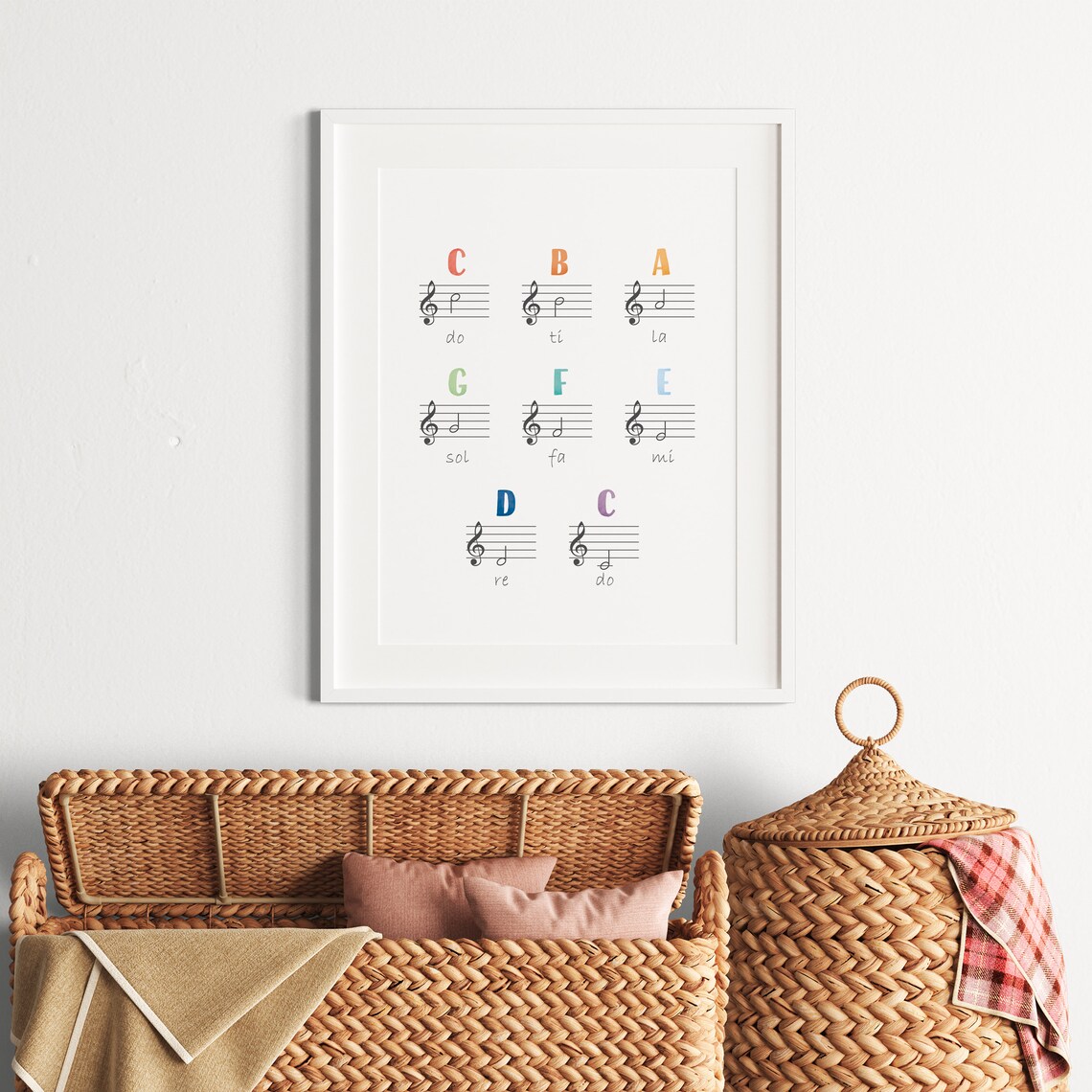Music Theory Educational Poster, Rainbow Musical Print - Image 4