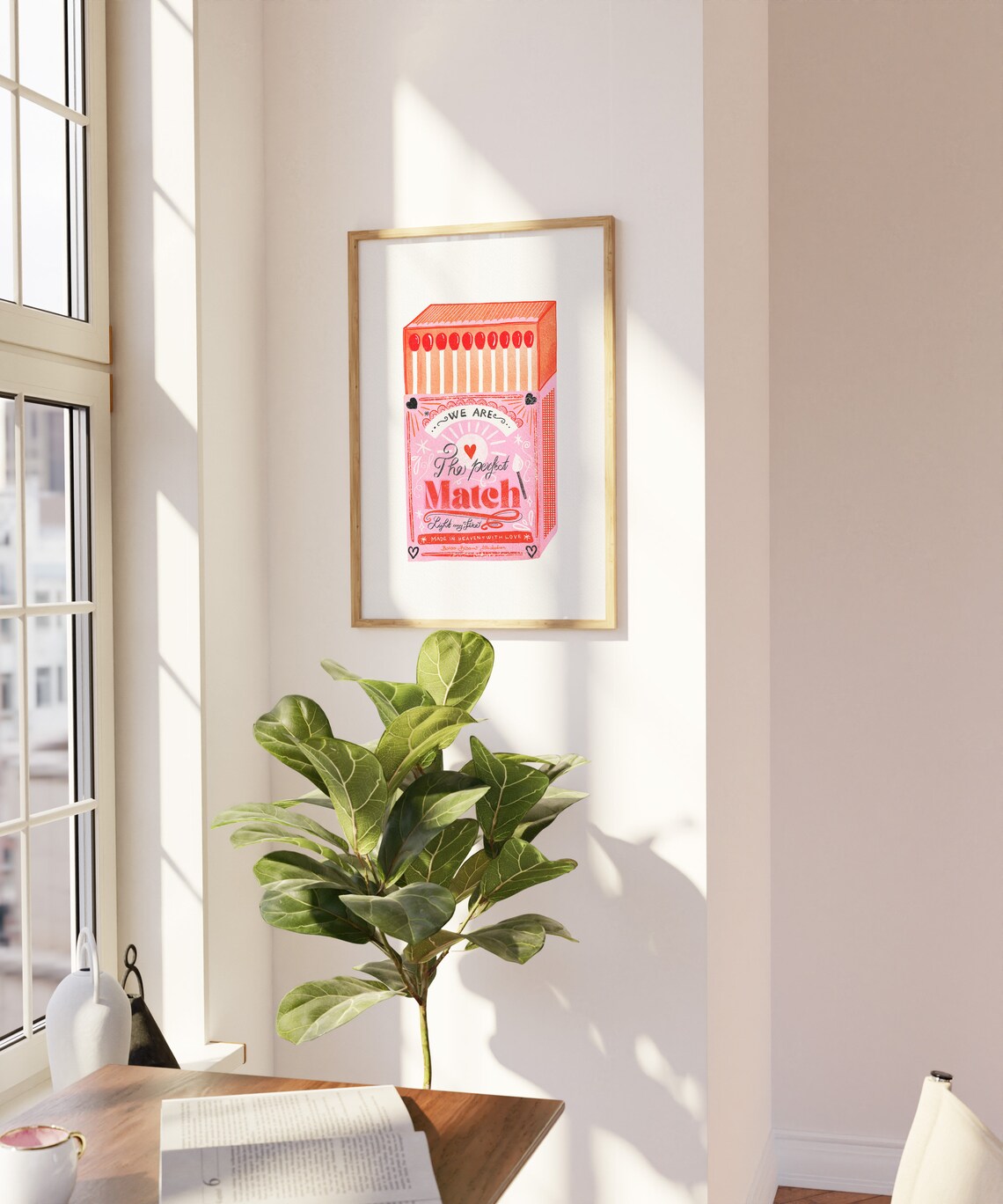 Perfect Match Pink Matchbox Vintage Poster Print - Image 4