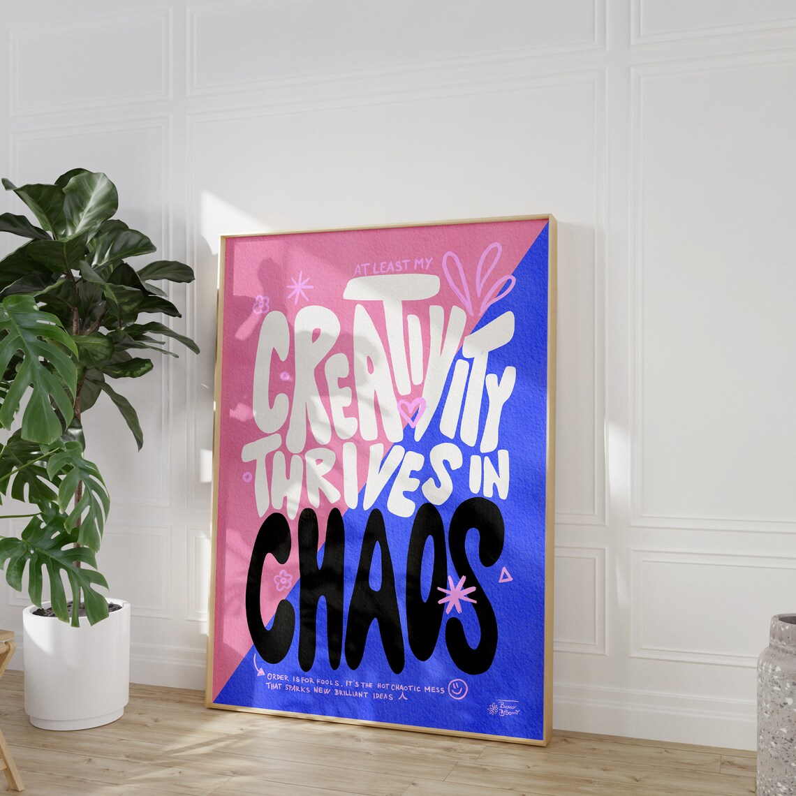Creativity Thrives In Chaos Colorful Poster Print - Image 6