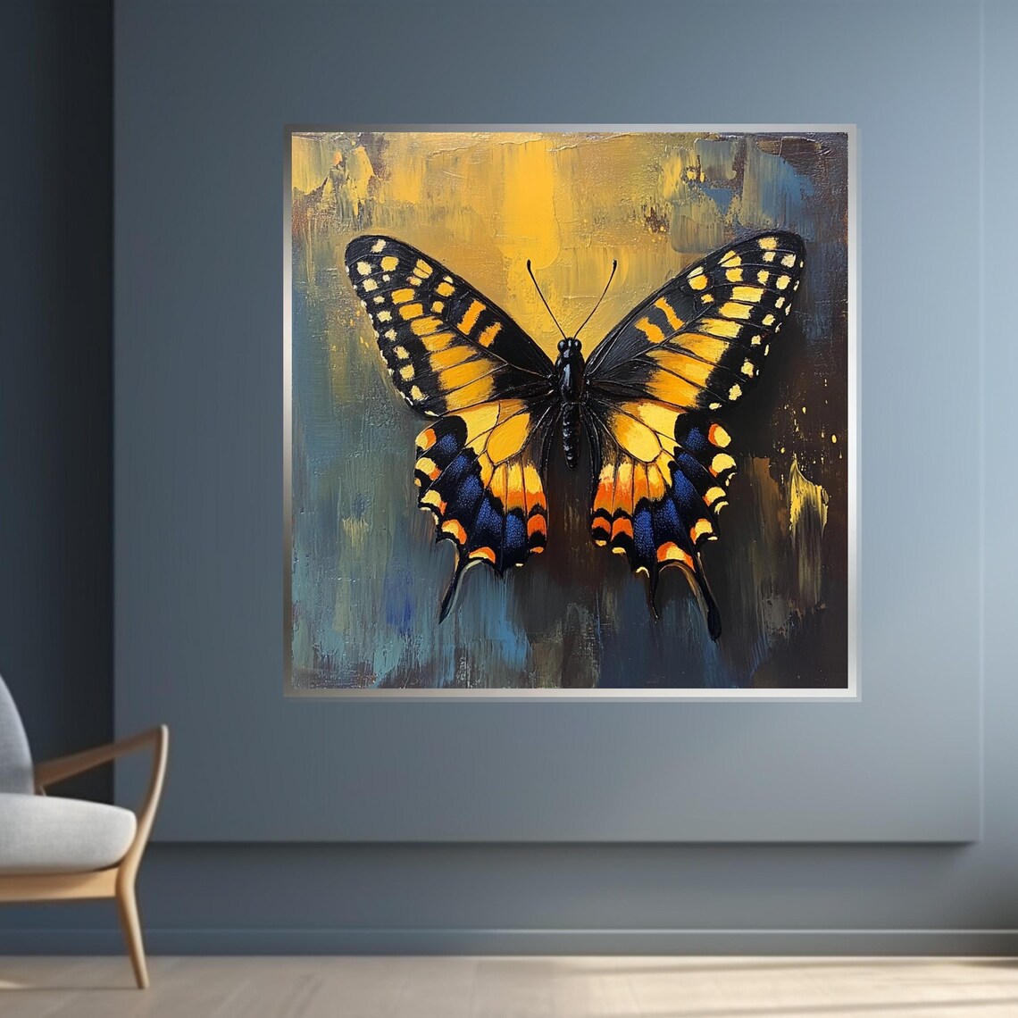 Yellow And Black Butterfly Art Print, Nature Art - Image 4