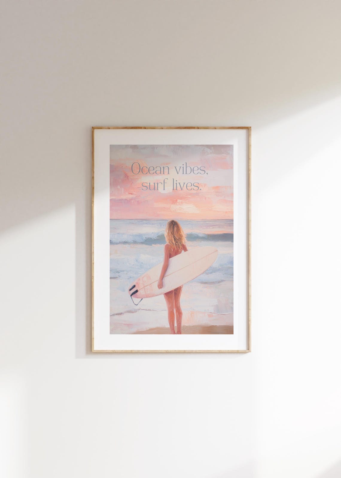 Retro Beach Poster Boho Decor With Surf Print Surf Poster For Aesthetic Room Decor As Gift For Her Surf Print And Beachy Poster - Image 4