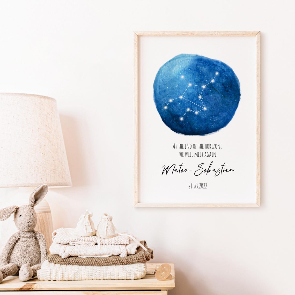 Personalized Virgo Star Map Baby Loss Memorial Keepsake Poster - Image 5