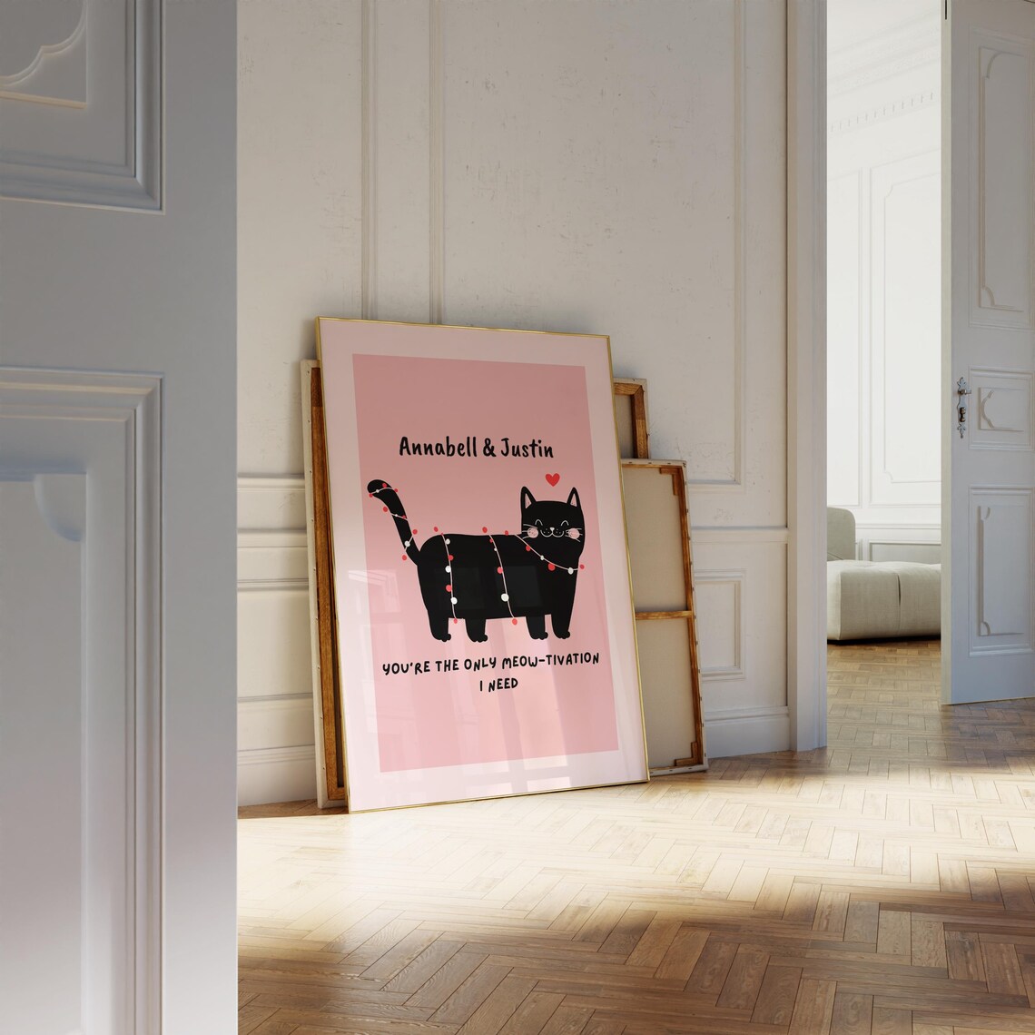 Personalized Cat Meme Poster, Aesthetic Room Decor - Image 2