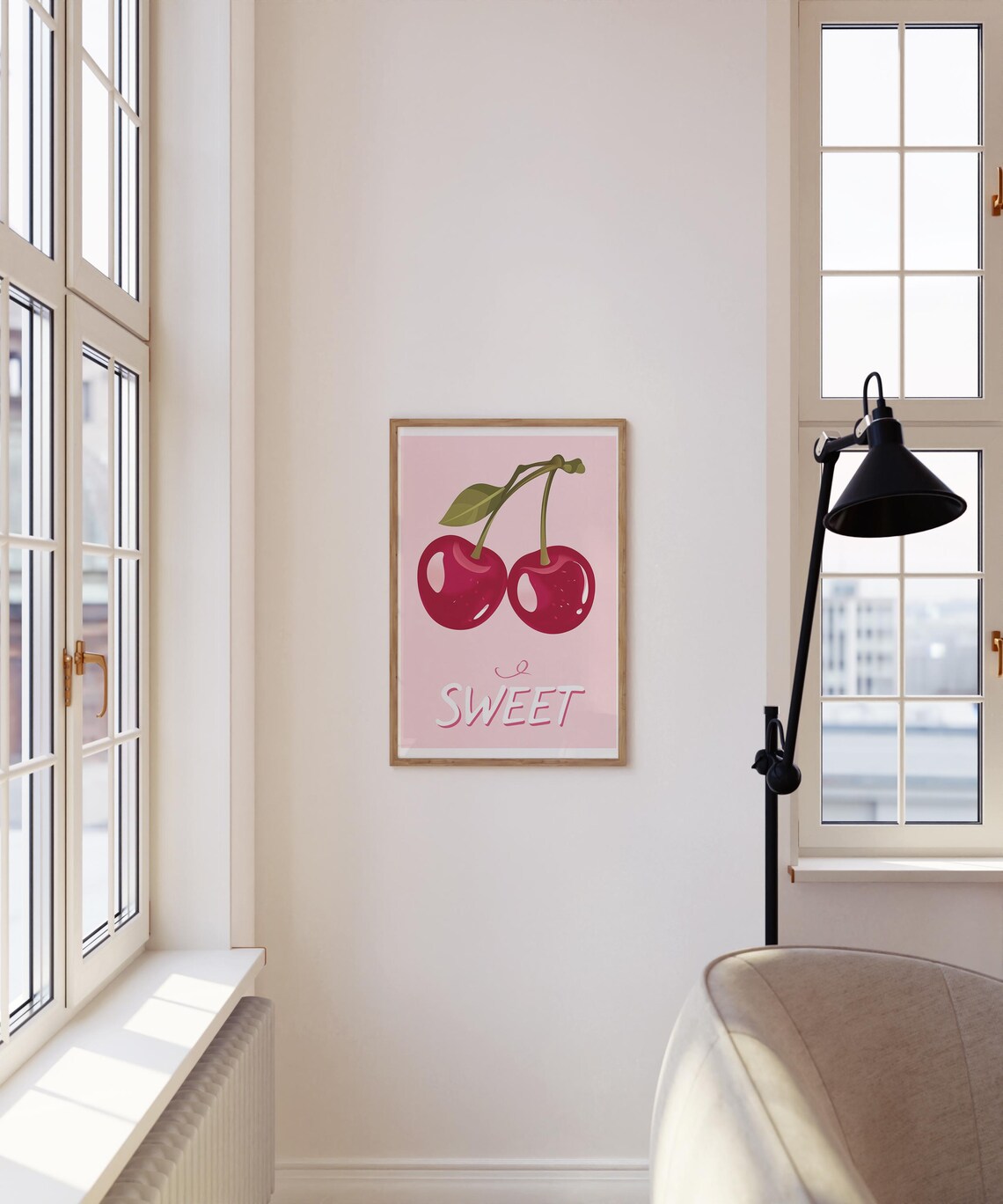 Cherry Danish Pastel Art Print, Coquette Room Decor - Image 4