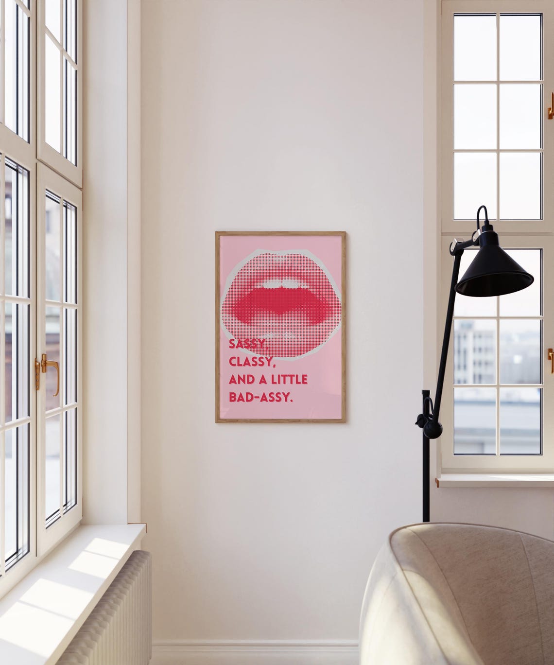 Always Extra Never Ordinary Flapper Disco Pink Quote Wall Poster - Image 4