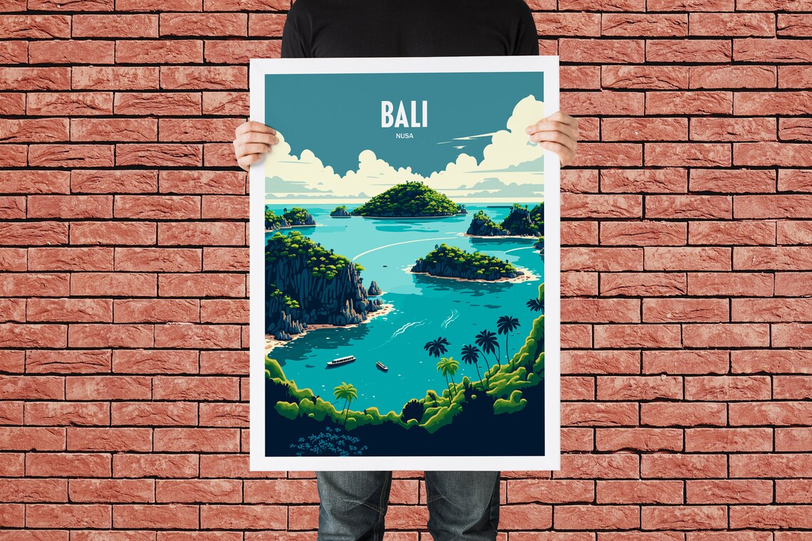 Bali Travel Poster, Indonesia Destination Art Print - Image 4