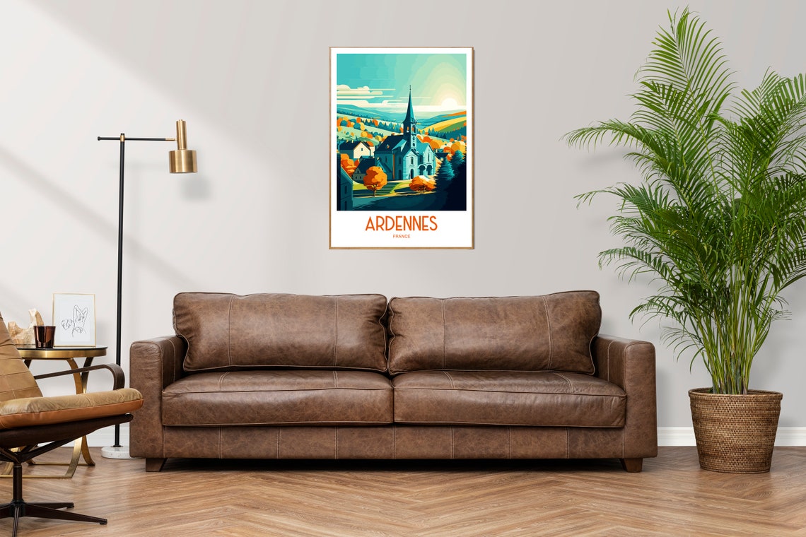 Ardennes Travel Print Ardennes France Poster Ardennes Home Decor Landscape Art Print Ardennes France Wall Art Ardennes France Scenic Gift - Image 3