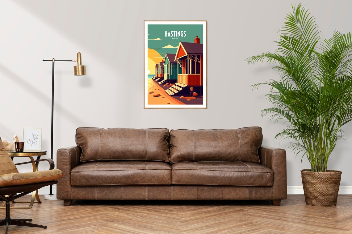 Hastings Seaside Hastings Print East Sussex Hastings Poster Hastings Wall Art Pier Hastings Photo Hastings Pier Beach Huts - Image 3