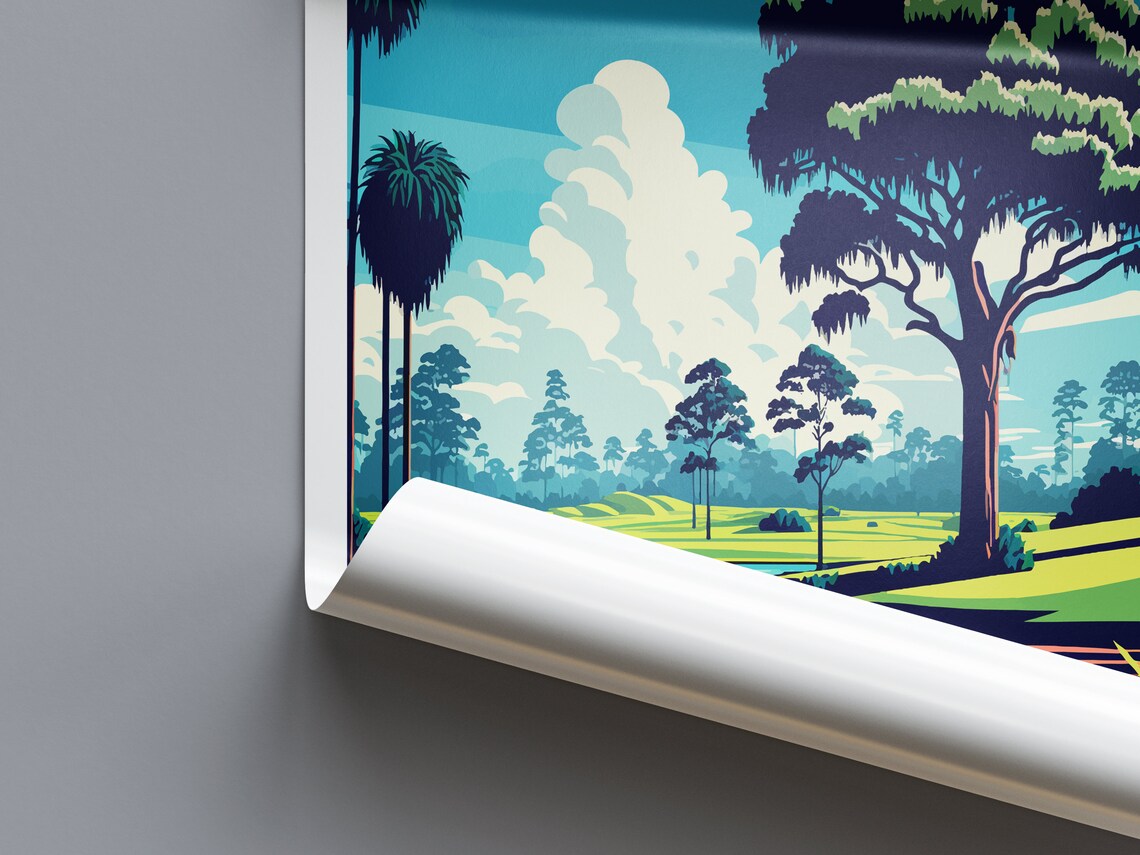 TPC Sawgrass Golf Course Art Print, Golf Decor - Image 2
