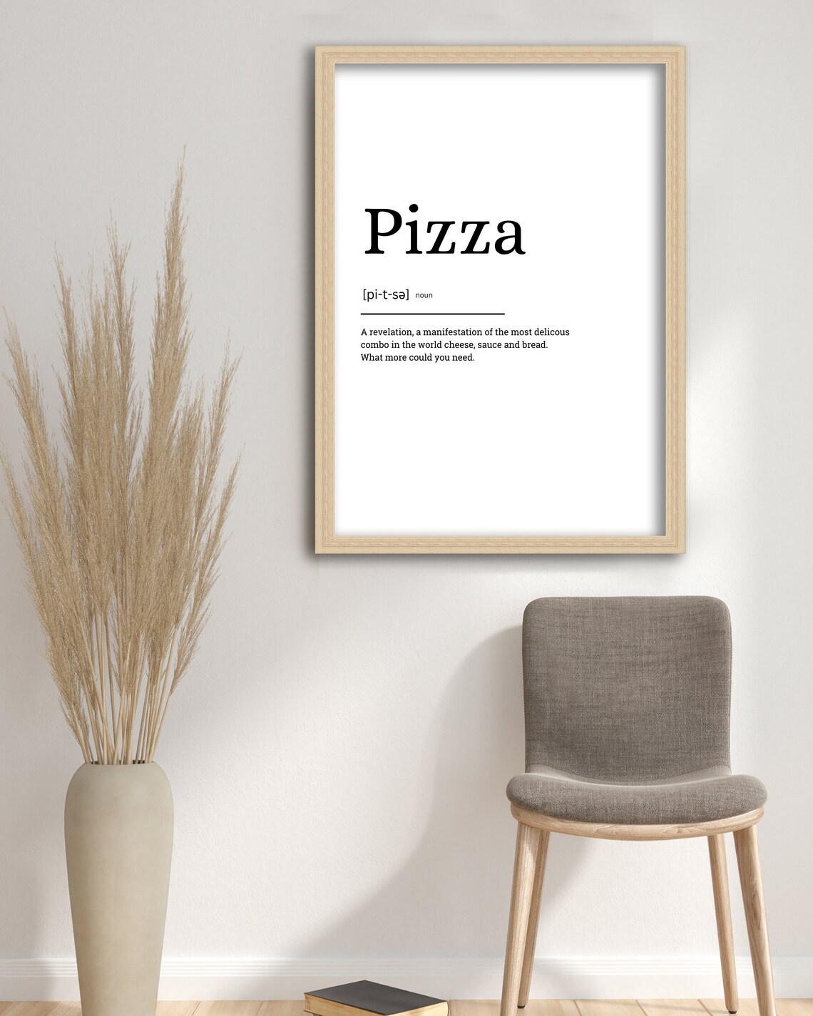 Pizza Definition Minimalist Art Print, Modern - Image 2