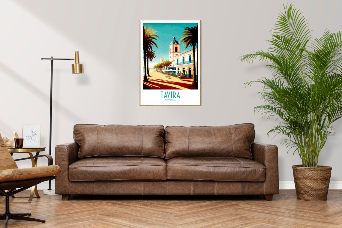 Tavira Travel Print Wall Art Tavira Portugal Wall Hanging Home Decoration Tavira Portugal Gift Art Lovers Art Tavira Potugal Wall Decor - Image 2