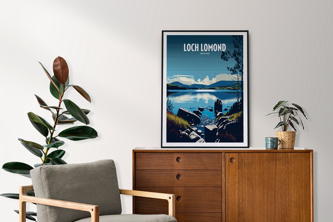 Loch Lomond Travel Art Scotland Travel Poster - Image 3