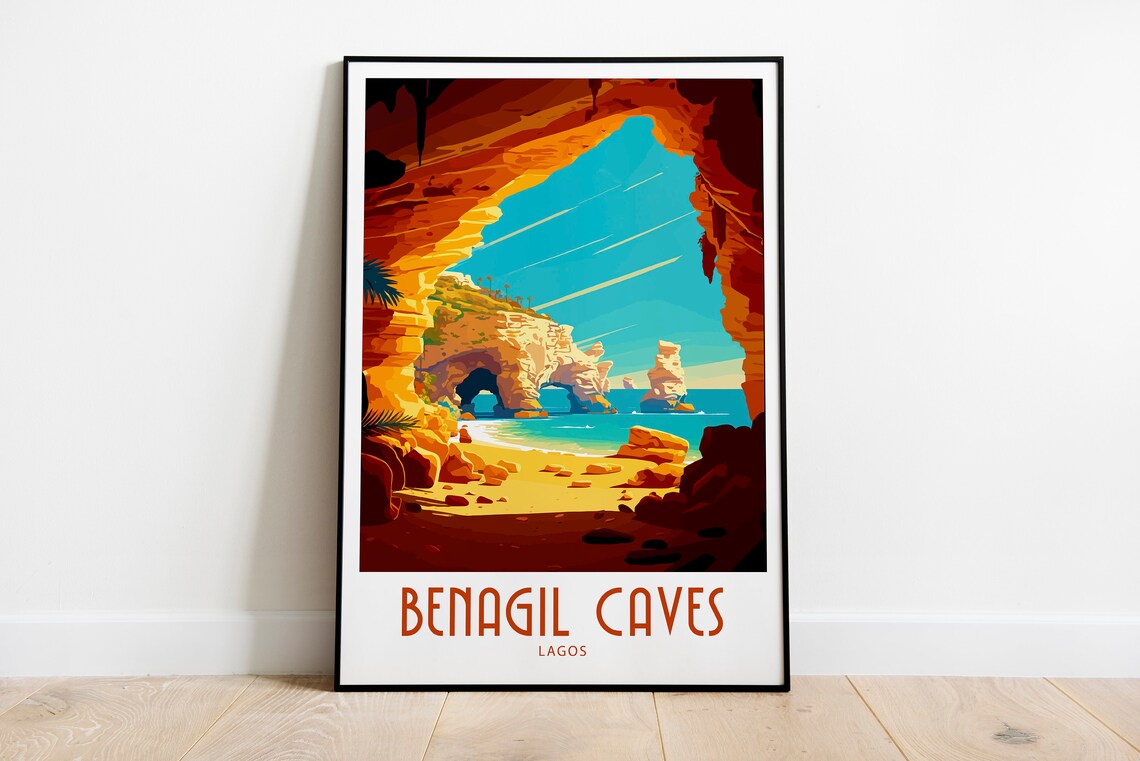 Lagos Travel Print, Benagil Caves Poster Art - Image 6