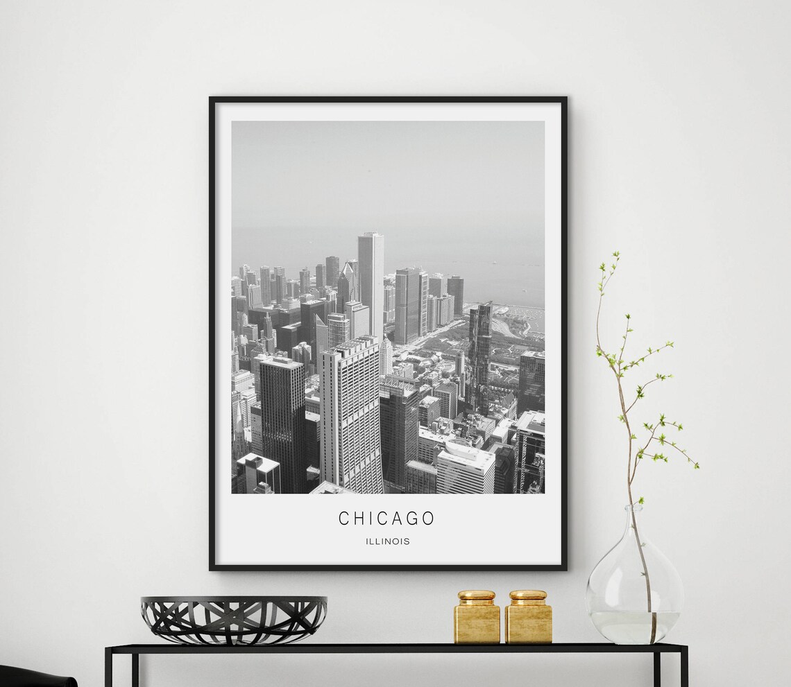 Chicago Print, Chicago Illinois City Art