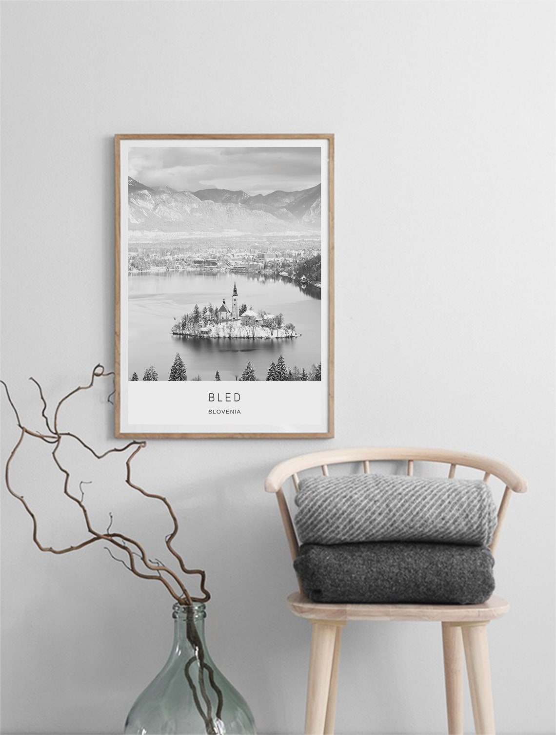 Slovenia Poster Slovenia Print Slovenia Art Bled Slovenia Travel Poster Cities Prints Home Decor City Wall Art City Poster - Image 2
